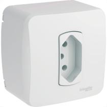 Sistema Schneider Dexson-Miluz Conjunto Branco 1 Tomada 2P+T. 10A. - S3B66340