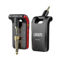 Sistema Sem Fio para Guitarra Lekato WS-60 - 2.4GHz, 6 Canais, Transmissor e Receptor 2 em 1