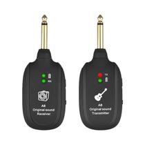 Sistema Sem Fio Recarregável A8 Para Guitarra, Transmissor E Receptor Para Guitarra Elétrica E Baixo Sistema Sem Fio Recarregável A8 Para Guitarra, Transmissor E Receptor Para Guitarra Elétrica E Baixo