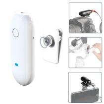 Sistema Slim Microfone Lapela Sem Fio LensGo 318C Wireless para Smartphone, Câmeras e Filmadoras (Branco)