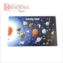 Sistema solar em tabuleiro jogo de encaixe cognitivo planeta