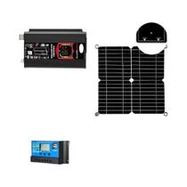Sistema Solar off Grid De 6000W Inversor 220V Controlador 30A Painel 5V Conjunto Completo Para Casa