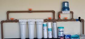 Sistema Triplo Filtração E Cloração Poço Ponteira Tubulação de 25mm