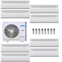 Sistema VRF Mini V6 Dura Carrier 6HP p/ 08 Ambientes - 8 Evaporadoras Hi Wall