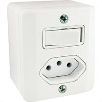 Sistema X Radial Branco 1P+1T 10A C/Cx1902112 Sistema X Radial Branco 1P+1T 10A C/Cx1902112