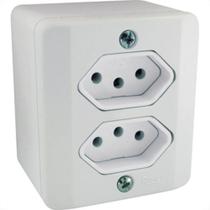 Sistema X Radial Branco 2Tom 10A C/Caixa 1902115 Sistema X Radial Branco 2Tom 10A C/Caixa 1902115