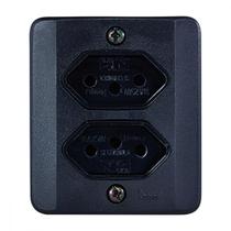 Sistema X Radial Preto 2Tom 10A C/Caixa 1905115 Sistema X Radial Preto 2Tom 10A C/Caixa 1905115