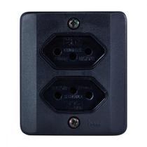 Sistema X Radial Preto 2Tom 20A C/Caixa 1905215 Sistema X Radial Preto 2Tom 20A C/Caixa 1905215