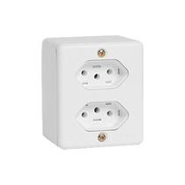 Sistema x-tomada dupla 20a-ilumi-branco Sistema x-tomada dupla 20a-ilumi-branco