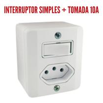 Sistema X Tomada e Interruptores 10A/20A Sobrepor Externa Radial