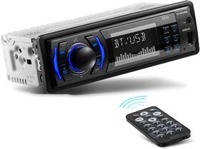 Sistemas de áudio BOSS 616UAB Estéreo de carro multimídia - Áudio Bluetooth Bluetooth De Din Único e Chamada Mãos-Livres, Microfone Embutido, MP3/USB, Aux-in, Receptor de Rádio AM/FM