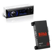 Sistemas de áudio estéreo para carro BOSS 616UAB Single Din Bluetooth
