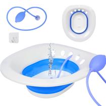 Sitz Bath PRIDKEN para hemorróidas, cuidados pós-parto Blue