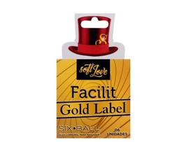 Six Ball Facilit Gold Label da Soft Love 6 Unidades