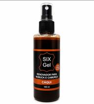 SIX Gel Renovador 100ml Cáqui Hidrata Nobuck e Camurça Revitaliza Protege