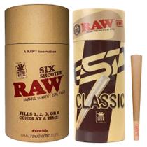 Six Shooter RAW para Papéis King Size e Cones - Pacote com 50 Unidades