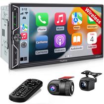 SJOYBRING - Tela QLED de 7" para Estéreo Automotivo com Dash Cam