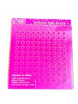 SK3 Placa confeitos sprinkles acrílico estrela confeitaria