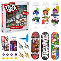 Sk8shop Tech Deck Fingerboard Profissinal Skate De Dedo Com Acessórios E Adesivos