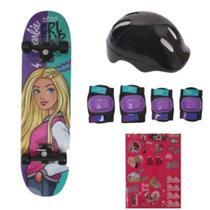 Skate Barbie Com Acessórios De Segurança - Fun F00105