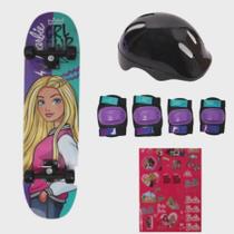 Skate Barbie com acessórios de segurança - Fun F00105 Skate Barbie com acessórios de segurança - Fun F00105
