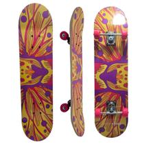 Skate Board Infantil Funs Iniciante Esporte Suporta Até 50Kg