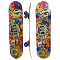 Skate Board Infantil Funs Para Iniciante Esporte Suporta Até 50Kg 11172