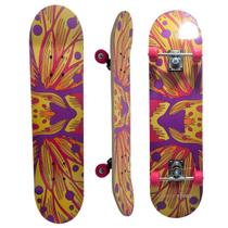 Skate Board Infantil Funs Para Iniciante Esporte Suporta Até 50Kg 11172