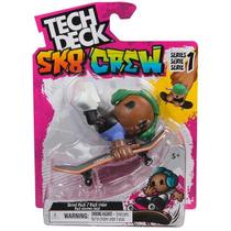 Skate com Boneco SK8 CREW Fone Verde 96MM - TECH DECK SUNNY 4190 Skate com Boneco SK8 CREW Fone Verde 96MM - TECH DECK SUNNY 4190