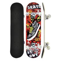 Skate Com Shape Em Madeira 80 Cm Tênis