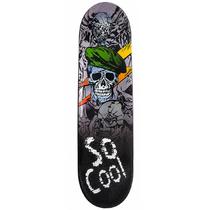 Skate com shape ergonômico e estampa Both Sides suporta até 50 kg - caveira Skate com shape ergonômico e estampa Both Sides suporta até 50 kg - caveira