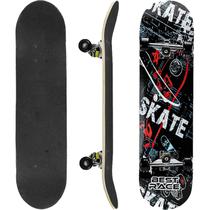 Skate Completo Montado Estampado Suporta 60kg Iniciantes - BBR Toys