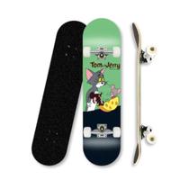 Skate Completo Montado Estampas Shape Maple com Trucks e Rodas