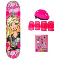 Skate Da Barbie Com Acessórios De Segurança