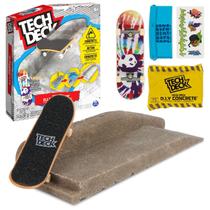 Skate De Dedo Concrete Tech Deck Fingerboard Profissional Com Acessórios Original