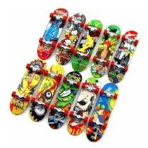 Skate de Dedo Fingerboard Brinquedo Com Peças de Montagem Shape Adesivado - SkateBoard