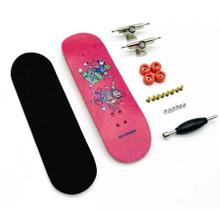 Skate De Dedo Fingerboard Profissional Completo Pink Spell