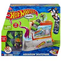 Skate de Dedo Hot Wheels Pista de Skate Aquarium Tony Hawk - Mattel