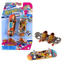 Skate de Dedo Mini 2 Unidades Hot Wheels Fingerboard HXL20