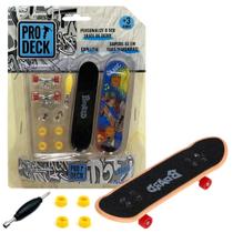 Skate De Dedo Mini Fingerboard + Trucks E Acessórios Prodeck - Multikids