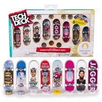 Skate De Dedo Pack 8 Tech Deck Competition Legends Profissional 96 mm Original - Spin Master