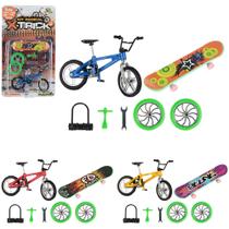 Skate de dedo radical bike de dedo bicicleta com acessórios de brinquedo