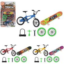 Skate de dedo radical bike de dedo bicicleta com acessórios de brinquedo