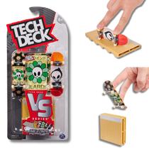 Skate de Dedo Tech Deck C/Obstaculos e Card Ref 2893 Origin.
