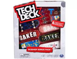 Skate de Dedo Tech Deck Sk8 Shop Pack c/ 6 Baker Sunny 2892