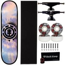 Skate Element Montado Tie 8.0 Maple Tie Dye Next 53mm Abec15 Cor:Preto+VermelhoTamanho:ÚnicoGênero:Homem Skate Element Montado Tie 8.0 Maple Tie Dye Next 53mm Abec15 Cor:Preto+VermelhoTamanho:ÚnicoGênero:Homem