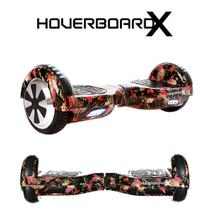 Skate Eletrico 6,5 Caveira Mexicana Flores HoverboardX Smart