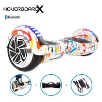 Skate Elétrico 6,5 Grafite HoverboardX com Bluetooth e Bolsa