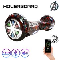 Skate Eletrico 6,5" HQ Homem Aranha Hoverboard Bluetooth