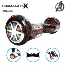 Skate Eletrico 6,5" HQ Homem Aranha HoverboardX Bluetooth